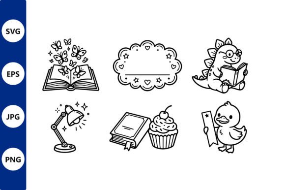 Download Playful Children Reading Doodles Vector - Premium Resources