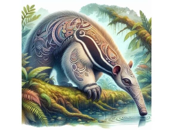 Download A 3D Anteater with Intricate Designs Acr - Intricate designs Collection