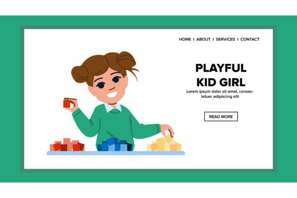 Download Childhood Playful Kid Girl Vector - Premium Resources